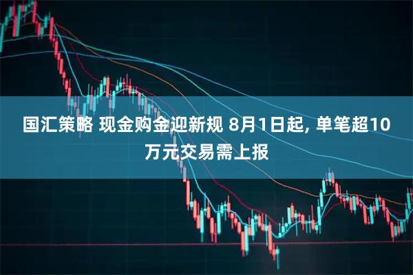 国汇策略 现金购金迎新规 8月1日起, 单笔超10万元交易需上报